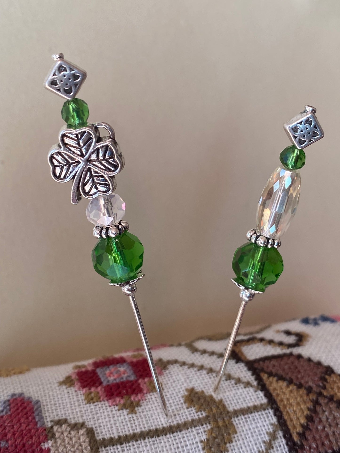 “Luck to You!” Charmed Counting Pins