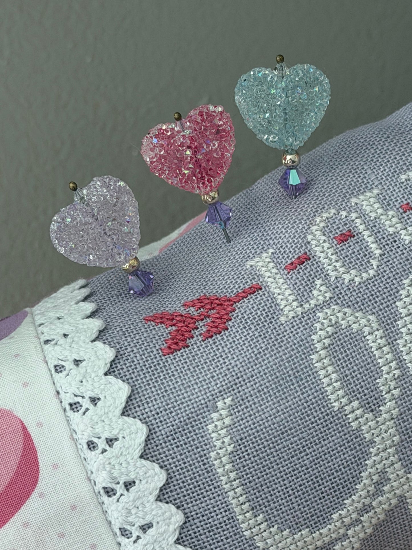 “Sweet Sugar Heart” Decorative Pins