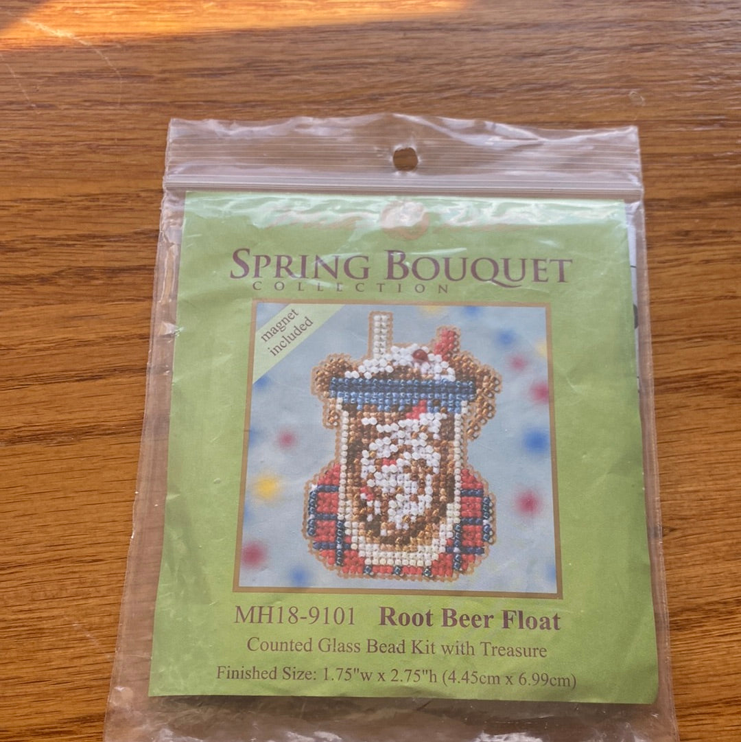 Mill Hill Spring Bouquet “Root Beer Float” Incomplete Kit
