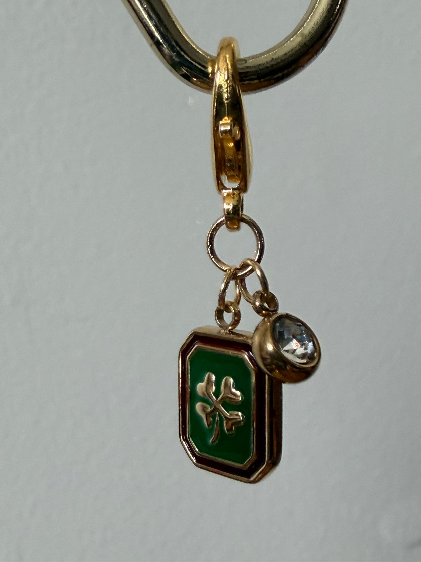 “Lucky Shamrock” Zipper Bling